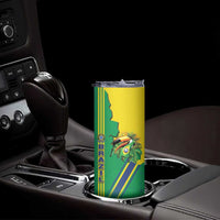 Brazil Flag Emblem Skinny Tumbler Toco Toucan In My Heart