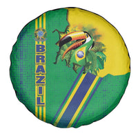 Brazil Flag Emblem Spare Tire Cover Toco Toucan In My Heart
