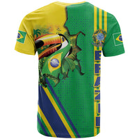 Brazil Flag Emblem T Shirt Toco Toucan In My Heart
