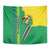 Brazil Flag Emblem Tapestry Toco Toucan In My Heart