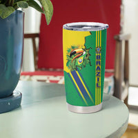 Brazil Flag Emblem Tumbler Cup Toco Toucan In My Heart