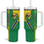 Brazil Flag Emblem Tumbler With Handle Toco Toucan In My Heart
