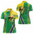 Brazil Flag Emblem Women Polo Shirt Toco Toucan In My Heart