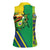 Brazil Flag Emblem Women Sleeveless Polo Shirt Toco Toucan In My Heart