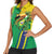 Brazil Flag Emblem Women Sleeveless Polo Shirt Toco Toucan In My Heart