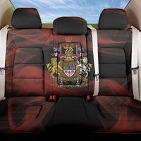 Canada Flag Coat of Arms Back Car Seat Cover Light Wave Abstract Style