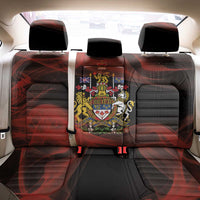 Canada Flag Coat of Arms Back Car Seat Cover Light Wave Abstract Style