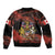 Canada Flag Coat of Arms Bomber Jacket Light Wave Abstract Style