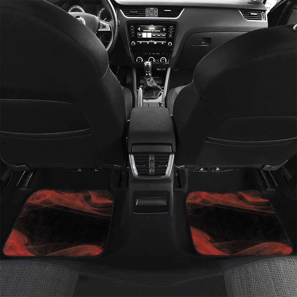 Canada Flag Coat of Arms Car Mats Light Wave Abstract Style