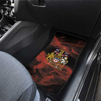 Canada Flag Coat of Arms Car Mats Light Wave Abstract Style