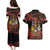 Canada Flag Coat of Arms Couples Matching Puletasi and Hawaiian Shirt Light Wave Abstract Style