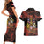 Canada Flag Coat of Arms Couples Matching Short Sleeve Bodycon Dress and Hawaiian Shirt Light Wave Abstract Style