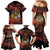 Canada Flag Coat of Arms Family Matching Mermaid Dress and Hawaiian Shirt Light Wave Abstract Style
