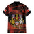 Canada Flag Coat of Arms Family Matching Mermaid Dress and Hawaiian Shirt Light Wave Abstract Style
