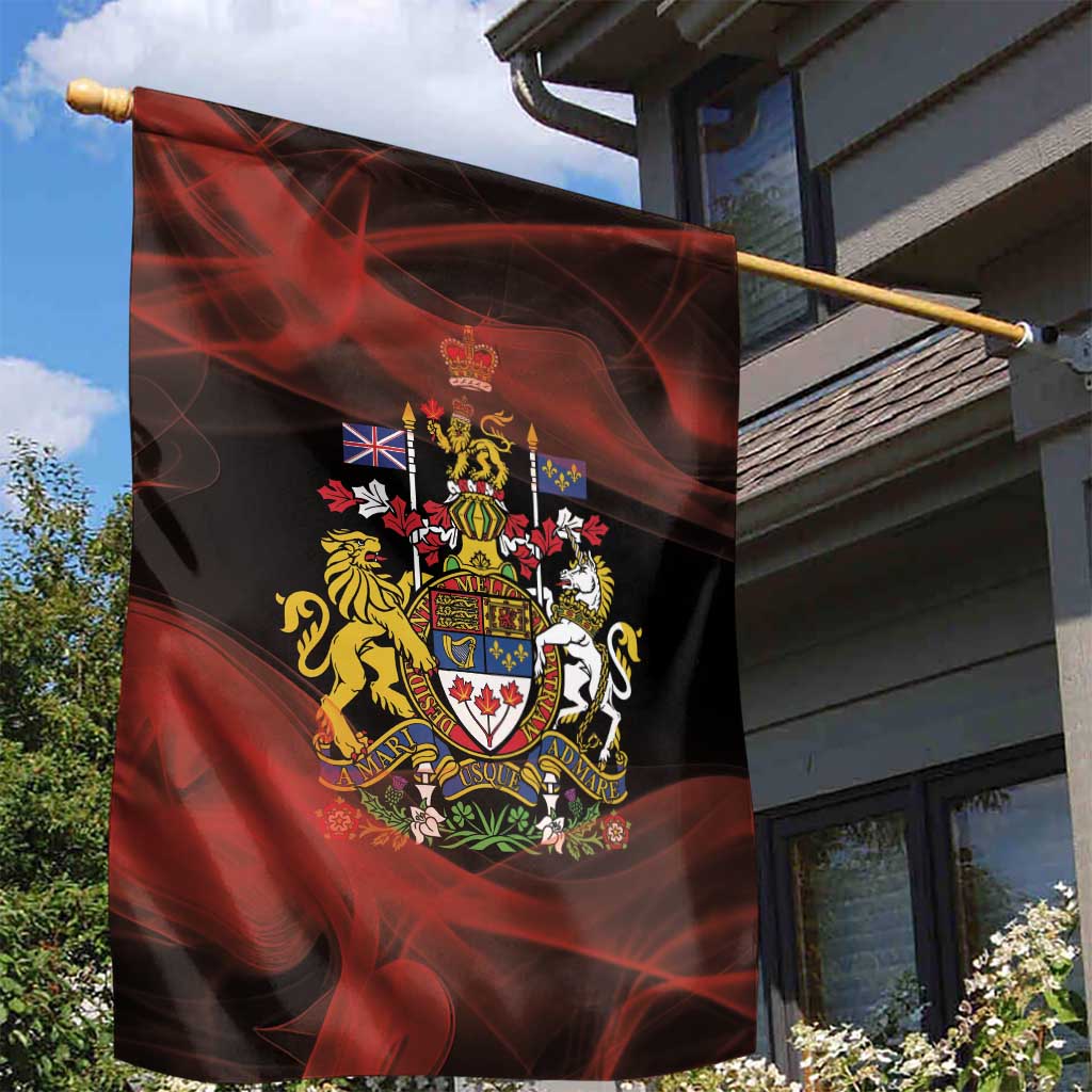 Canada Flag Coat of Arms Garden Flag Light Wave Abstract Style