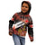 Canada Flag Coat of Arms Kid Hoodie Light Wave Abstract Style