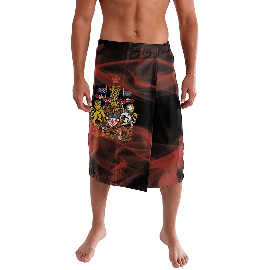 Canada Flag Coat of Arms Lavalava Light Wave Abstract Style