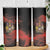 Canada Flag Coat of Arms Skinny Tumbler Light Wave Abstract Style