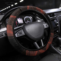 Canada Flag Coat of Arms Steering Wheel Cover Light Wave Abstract Style