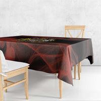 Canada Flag Coat of Arms Tablecloth Light Wave Abstract Style