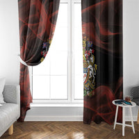 Canada Flag Coat of Arms Window Curtain Light Wave Abstract Style