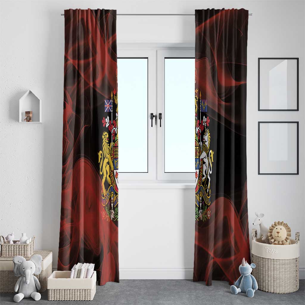 Canada Flag Coat of Arms Window Curtain Light Wave Abstract Style