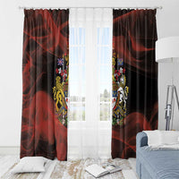 Canada Flag Coat of Arms Window Curtain Light Wave Abstract Style