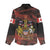 Canada Flag Coat of Arms Women Casual Shirt Light Wave Abstract Style
