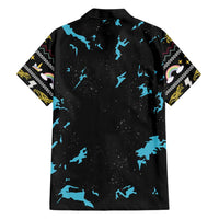 Christmas Dinosaur Unicorn Family Matching Short Sleeve Bodycon Dress and Hawaiian Shirt Ride Hard or Go Home - Wonder Print Shop