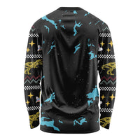 Christmas Dinosaur Unicorn Long Sleeve Shirt Ride Hard or Go Home - Wonder Print Shop