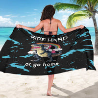Christmas Dinosaur Unicorn Sarong Ride Hard or Go Home - Wonder Print Shop