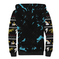 Christmas Dinosaur Unicorn Sherpa Hoodie Ride Hard or Go Home - Wonder Print Shop