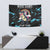 Christmas Dinosaur Unicorn Tapestry Ride Hard or Go Home - Wonder Print Shop