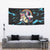Christmas Dinosaur Unicorn Tapestry Ride Hard or Go Home - Wonder Print Shop
