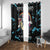 Christmas Dinosaur Unicorn Window Curtain Ride Hard or Go Home - Wonder Print Shop