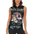 Christmas Dinosaur Unicorn Women Sleeveless Polo Shirt Ride Hard or Go Home - Wonder Print Shop