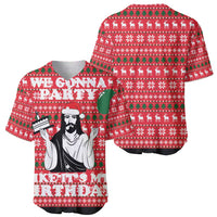 Christian Party Baseball Jersey God Christmas It's My Birthday - Wonder Print Shop