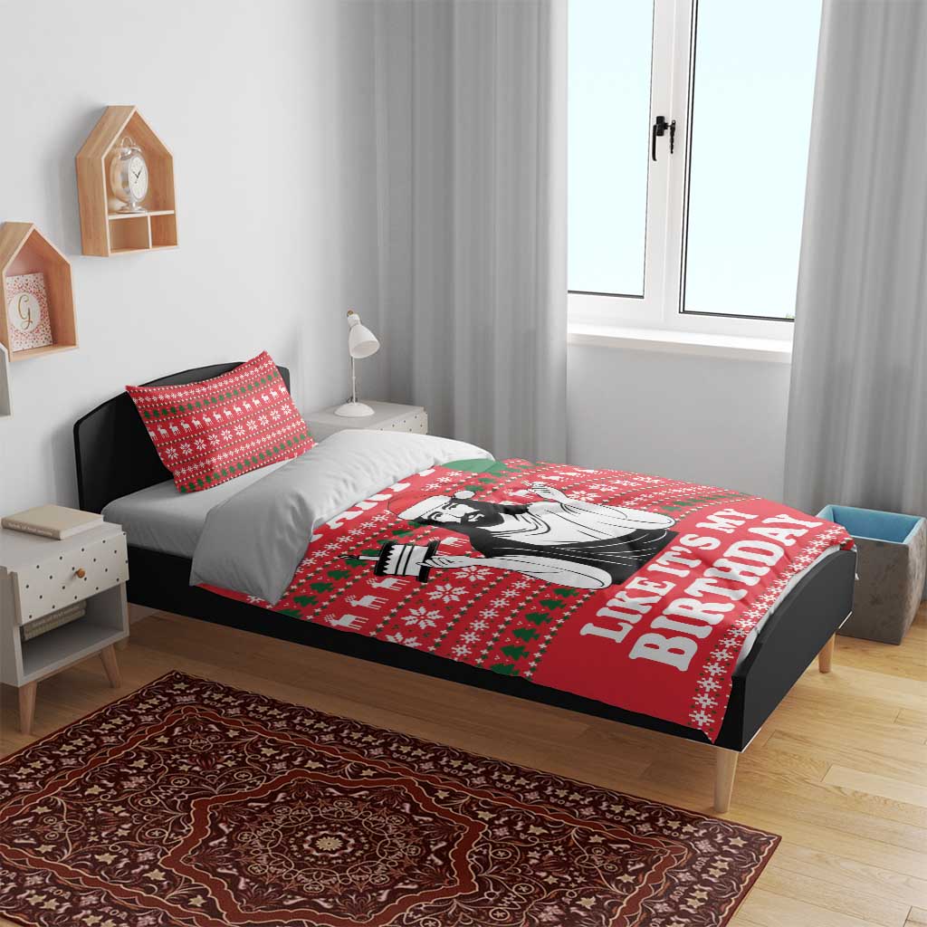 Christian Party Bedding Set God Christmas It's My Birthday - Wonder Print Shop