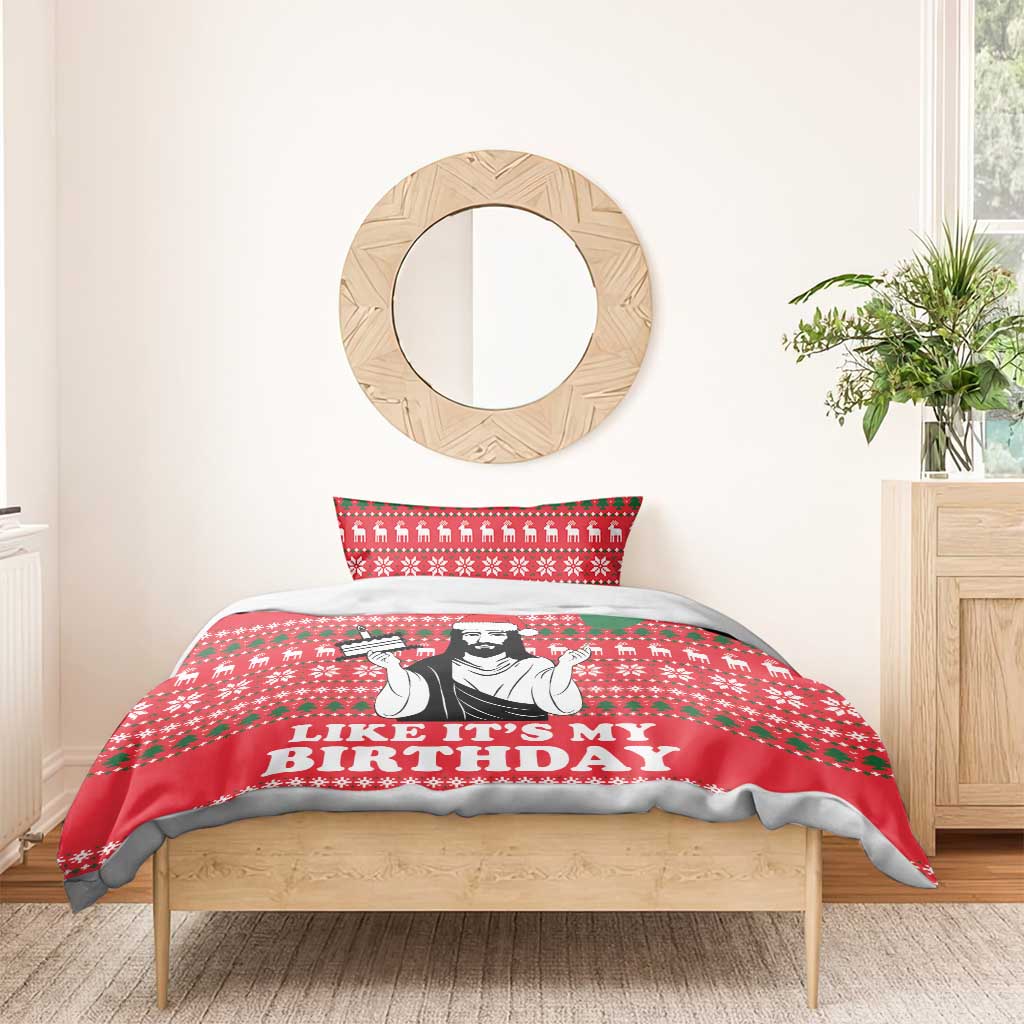 Christian Party Bedding Set God Christmas It's My Birthday - Wonder Print Shop