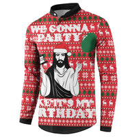 Christian Party Button Sweatshirt God Christmas It's My Birthday - Wonder Print Shop