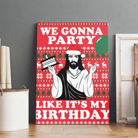 Christian Party Canvas Wall Art God Christmas It's My Birthday - Wonder Print Shop