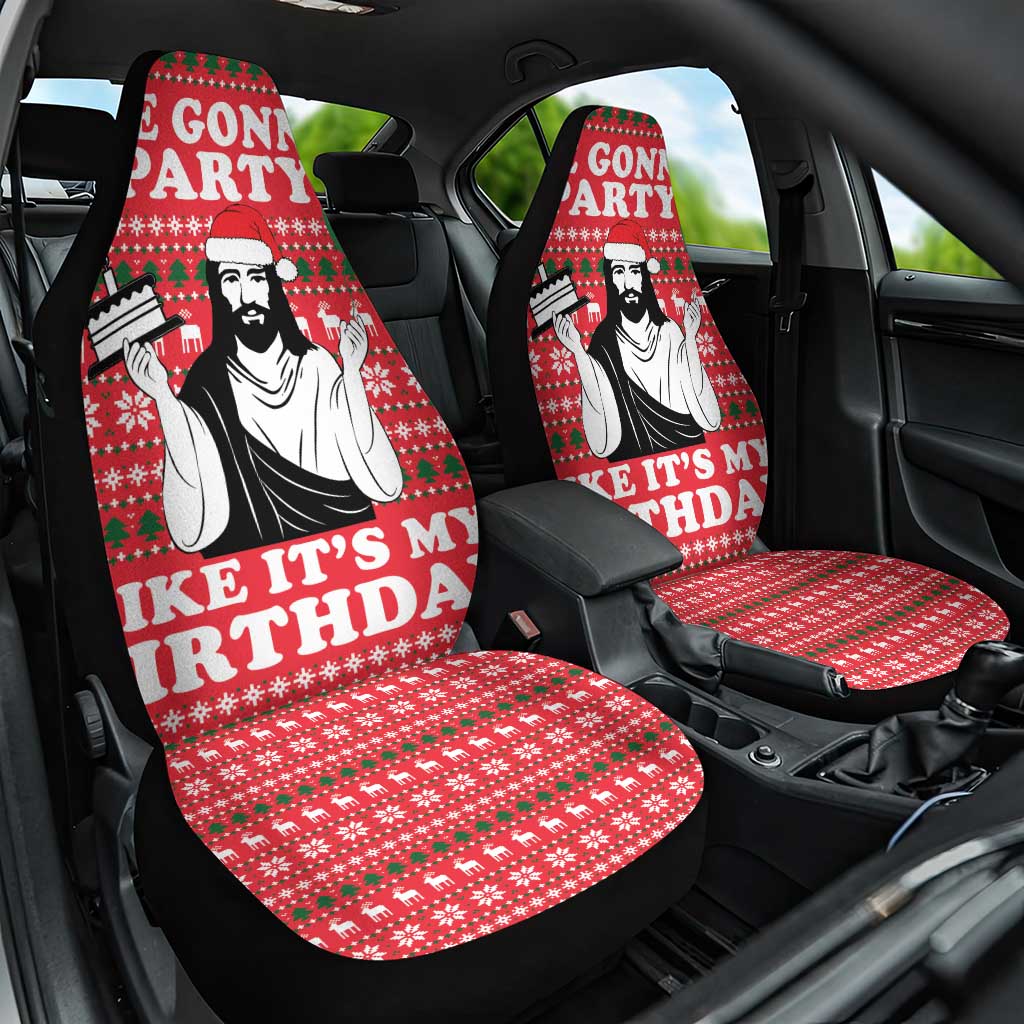 Christian Party Car Seat Cover God Christmas It's My Birthday - Wonder Print Shop