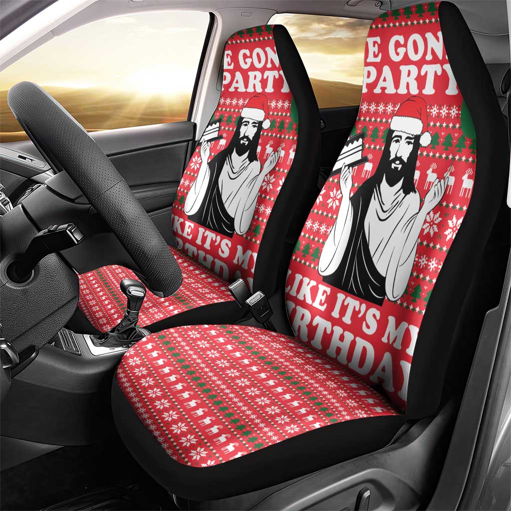 Christian Party Car Seat Cover God Christmas It's My Birthday - Wonder Print Shop