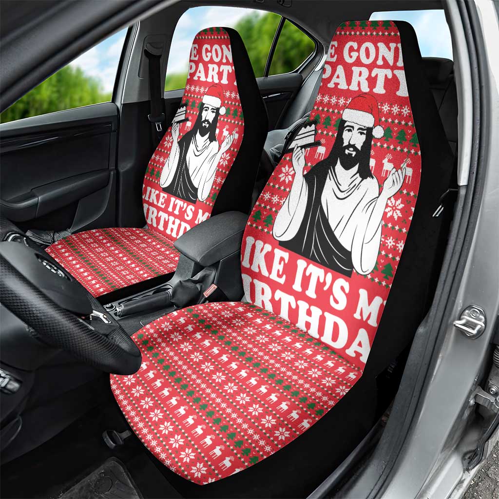 Christian Party Car Seat Cover God Christmas It's My Birthday - Wonder Print Shop