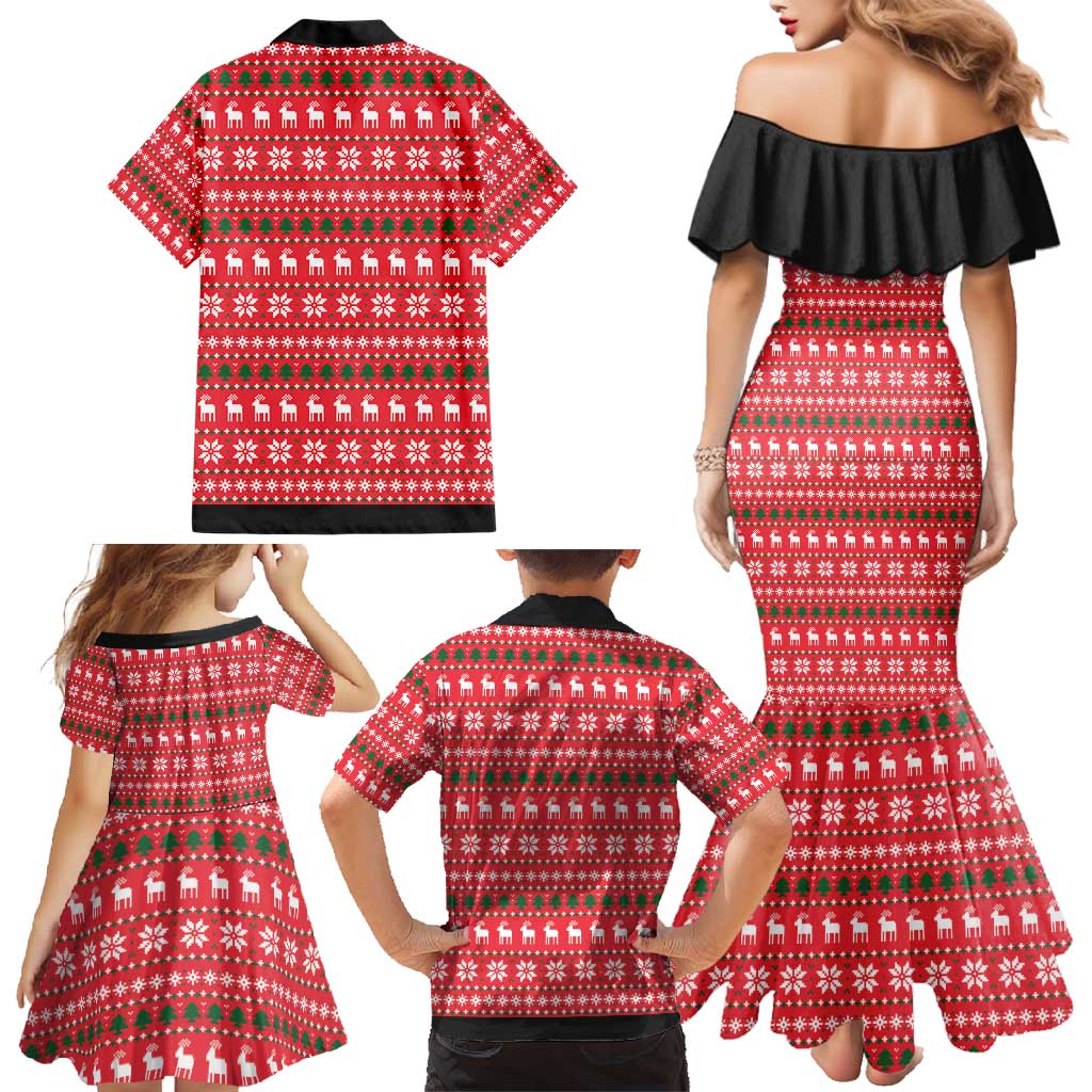Christian Party Family Matching Mermaid Dress and Hawaiian Shirt God Christmas It's My Birthday - Wonder Print Shop