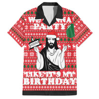 Christian Party Family Matching Off Shoulder Maxi Dress and Hawaiian Shirt God Christmas It's My Birthday - Wonder Print Shop