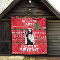 Christian Party Quilt God Christmas It's My Birthday - Wonder Print Shop