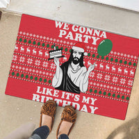Christian Party Rubber Doormat God Christmas It's My Birthday - Wonder Print Shop