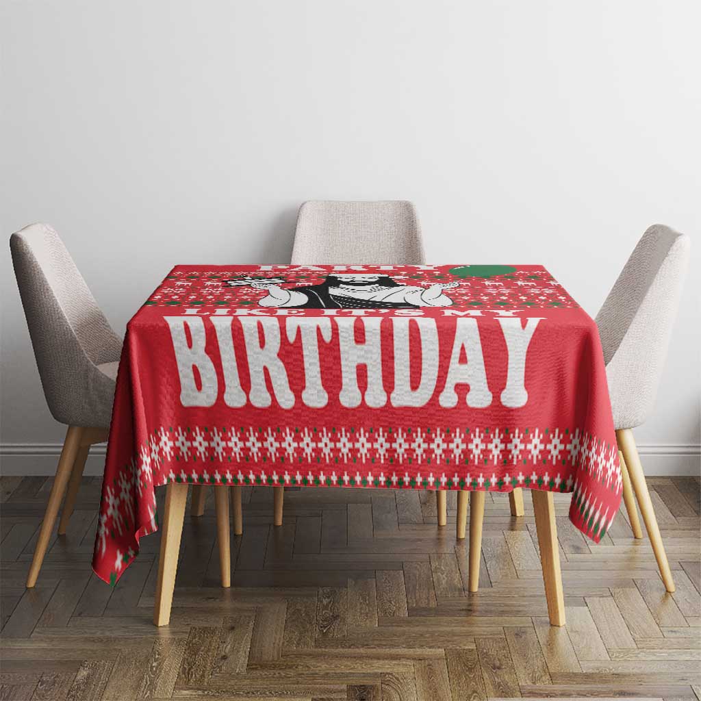 Christian Party Tablecloth God Christmas It's My Birthday - Wonder Print Shop