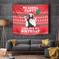 Christian Party Tapestry God Christmas It's My Birthday - Wonder Print Shop